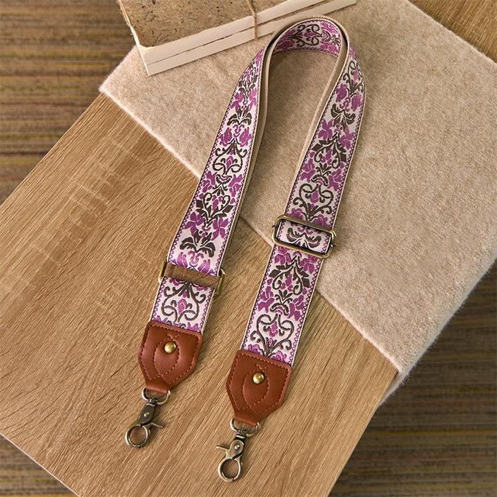 Buddha Stonesの花の幾何学模様の刺繍が施された調節可能なハンドバッグ、クロスボディショルダーバッグのストラップ交換用 - image 11