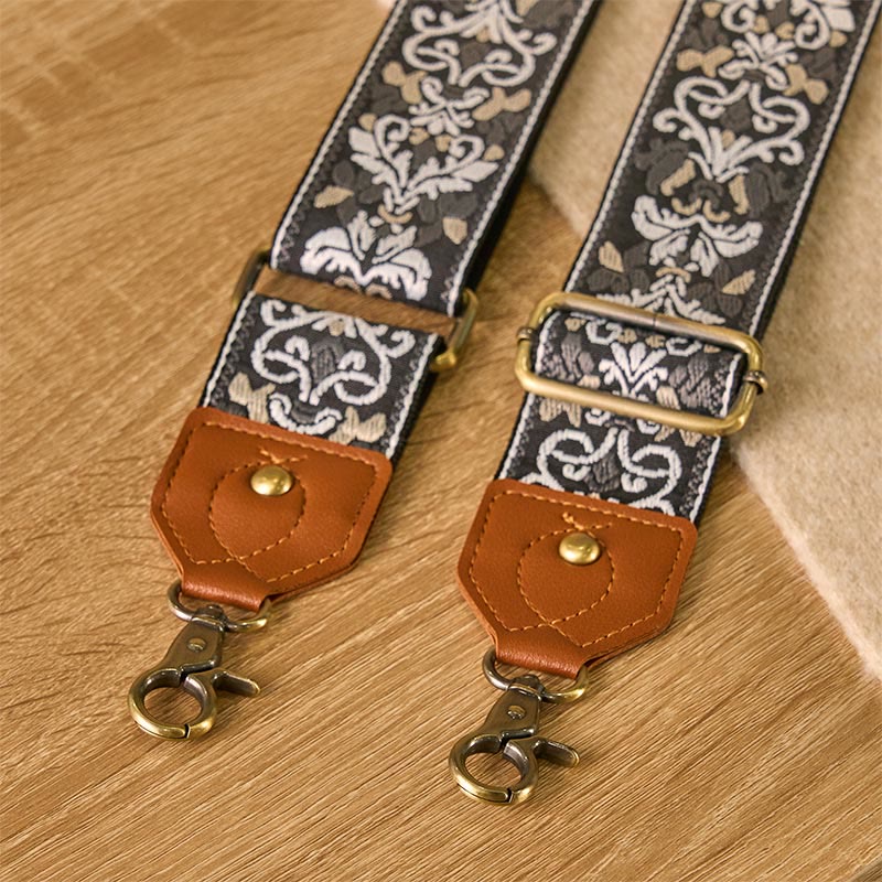 Buddha Stonesの花の幾何学模様の刺繍が施された調節可能なハンドバッグ、クロスボディショルダーバッグのストラップ交換用 - image 29