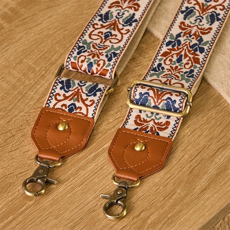 Buddha Stonesの花の幾何学模様の刺繍が施された調節可能なハンドバッグ、クロスボディショルダーバッグのストラップ交換用 - image 19