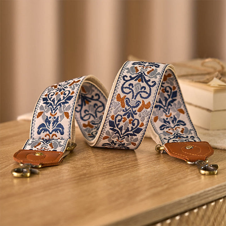 Buddha Stonesの花の幾何学模様の刺繍が施された調節可能なハンドバッグ、クロスボディショルダーバッグのストラップ交換用 - image 22