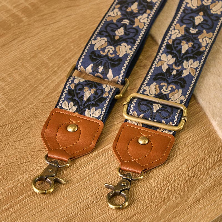 Buddha Stonesの花の幾何学模様の刺繍が施された調節可能なハンドバッグ、クロスボディショルダーバッグのストラップ交換用 - image 9