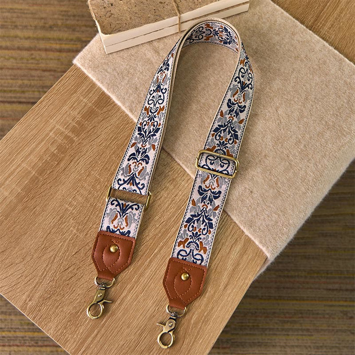 Buddha Stonesの花の幾何学模様の刺繍が施された調節可能なハンドバッグ、クロスボディショルダーバッグのストラップ交換用 - image 21