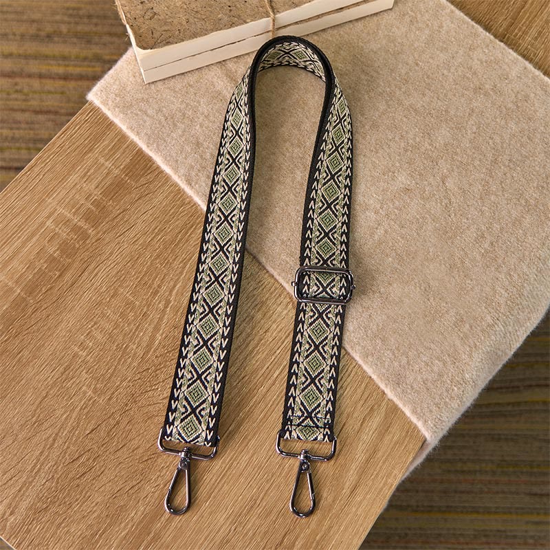 Buddha Stonesボヘミアン ダイヤモンド ロンバス ストライプ 幾何学模様 調節可能 ハンドバッグ クロスボディ ショルダーバッグ ストラップ 交換用 - image 7