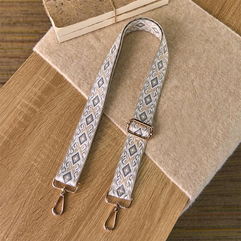 Buddha Stonesボヘミアン 菱形 四辺形 ストライプ 幾何学模様 ジャカード 調節可能 ハンドバッグ クロスボディ ショルダーバッグ ストラップ 交換用 - image 10