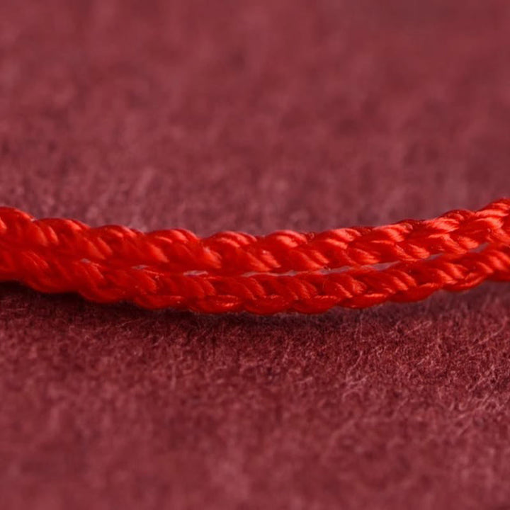 Buddha Stones925スターリングシルバー ひょうたん型幸運繁栄のお守り 紐結びブレスレット - image 3