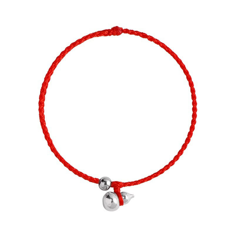 Buddha Stones925スターリングシルバー ひょうたん型幸運繁栄のお守り 紐結びブレスレット - image 7