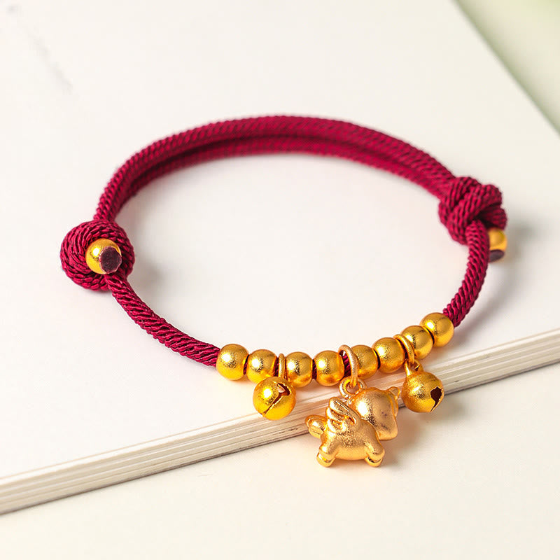Buddha Stones午年 複数の馬のスタイル ロープ 幸運 強さ 調節可能 ブレスレット - image 12