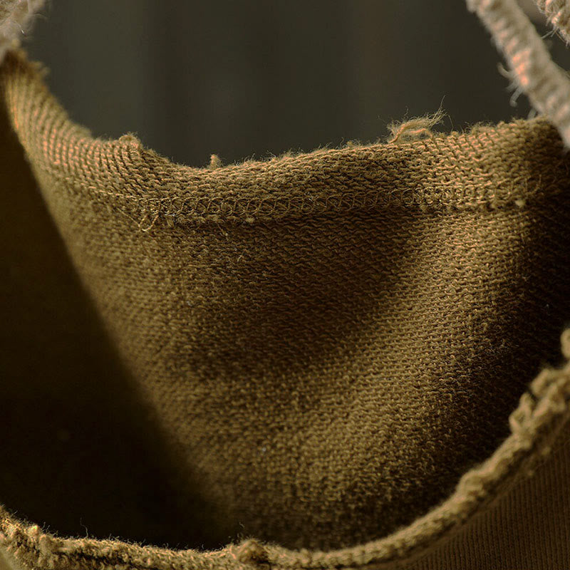 Buddha Stones秋冬 無地 ボタンダウン クルーネック 長袖 レディース コットンシャツ - image 8