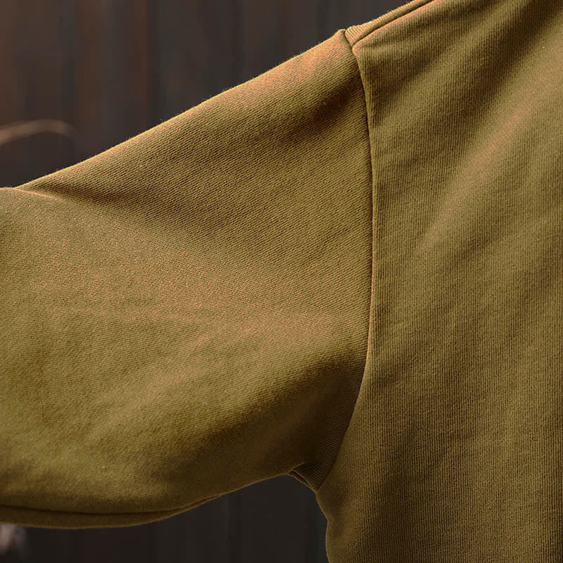 Buddha Stones秋冬 無地 ボタンダウン クルーネック 長袖 レディース コットンシャツ - image 15