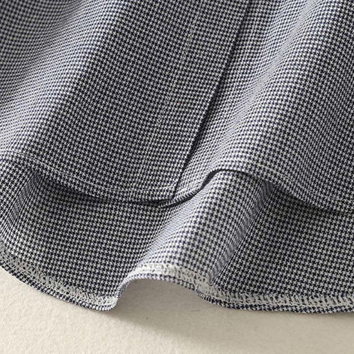 Buddha Stones秋 猫 子猫 刺繍 チェック柄 スタンドカラー ボタンダウンデザイン レディース 長袖シャツ - image 2