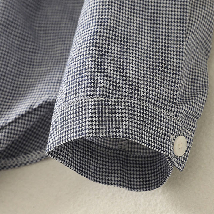 Buddha Stones秋 猫 子猫 刺繍 チェック柄 スタンドカラー ボタンダウンデザイン レディース 長袖シャツ - image 3