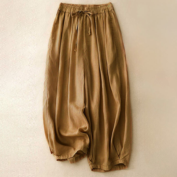 Buddha Stones夏用 伸縮性ウエスト コットン レディース カプリ クロップド丈 ハーレムパンツ ポケット付き - ペルー - US8-10，UK/AU12-14，EU40-42 (2XL) - image 22