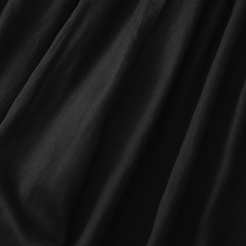 Buddha Stones夏用 伸縮性ウエスト コットン レディース カプリ クロップド丈 ハーレムパンツ ポケット付き - image 13