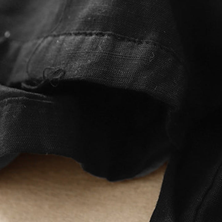 Buddha Stones夏用 伸縮性ウエスト コットン レディース カプリ クロップド丈 ハーレムパンツ ポケット付き - image 17