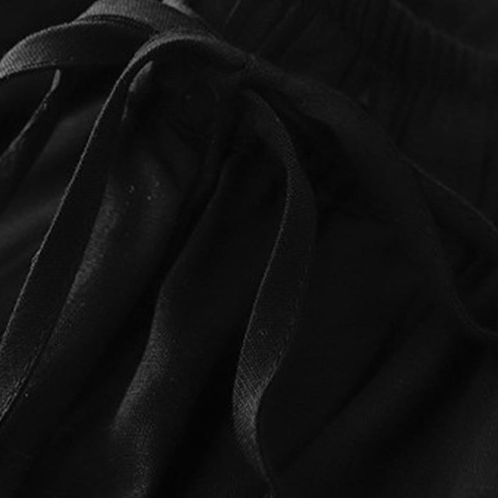 Buddha Stones夏用 伸縮性ウエスト コットン レディース カプリ クロップド丈 ハーレムパンツ ポケット付き - image 12