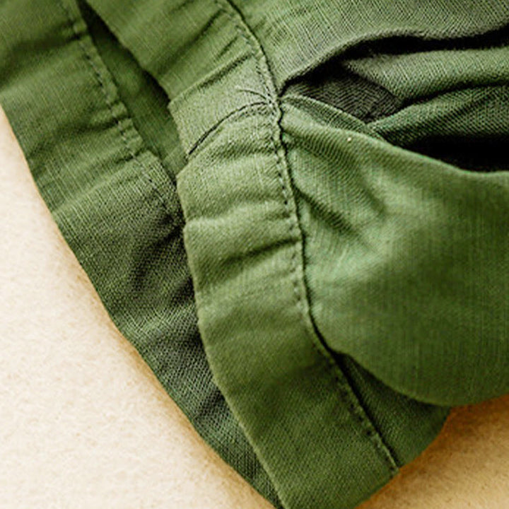 Buddha Stones夏用 伸縮性ウエスト コットン レディース カプリ クロップド丈 ハーレムパンツ ポケット付き - image 31