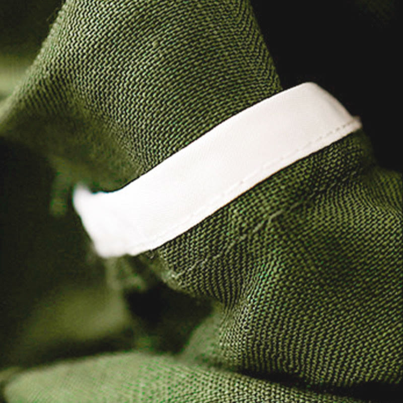 Buddha Stones夏用 伸縮性ウエスト コットン レディース カプリ クロップド丈 ハーレムパンツ ポケット付き - image 30