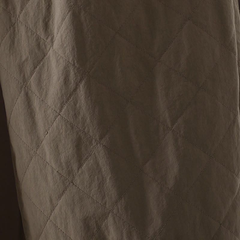 Buddha Stones菱形柄コットンポリエステル厚手レディースパンツ（ポケット付き） - image 20