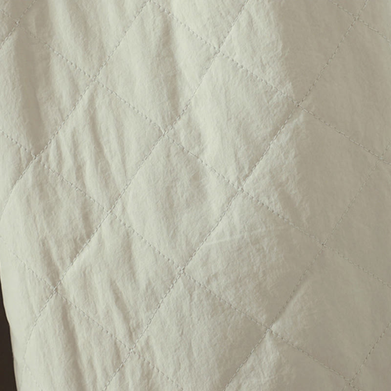 Buddha Stones菱形柄コットンポリエステル厚手レディースパンツ（ポケット付き） - image 10