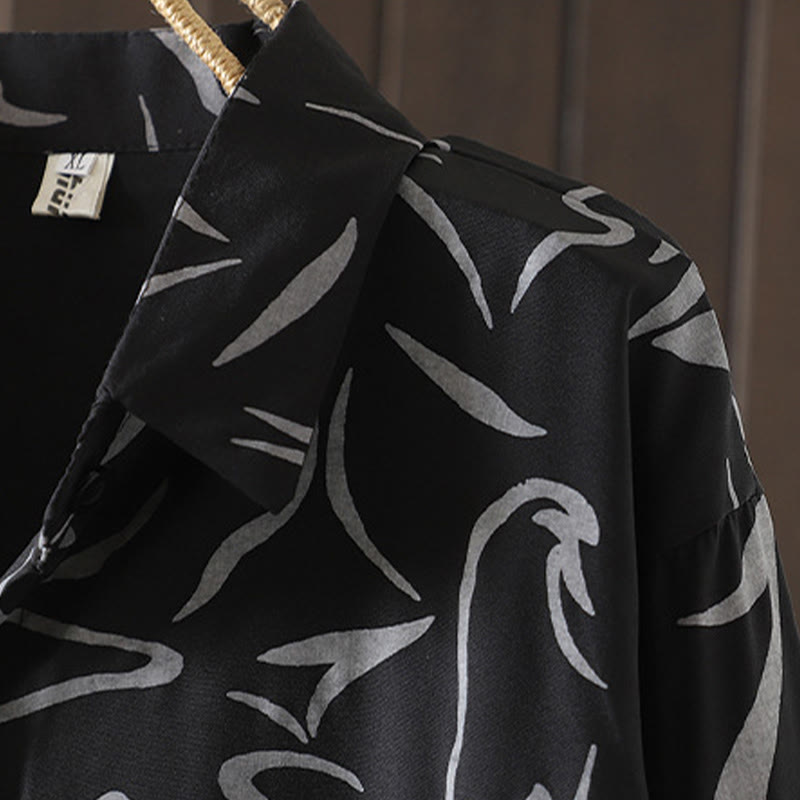 Buddha Stones春秋 スタンドカラー ライン柄 長袖 レディース コットン ポリエステル シャツ  - image 18