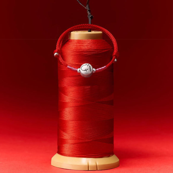 Buddha Stones馬年 999 スターリングシルバー赤紐幸運ブレスレット - image 12