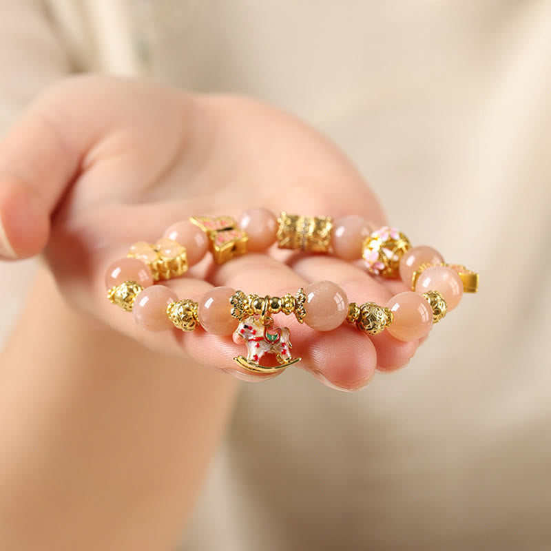 Buddha Stones午年 南 赤瑪瑙 太陽石 トルマリン成就のブレスレット - image 10