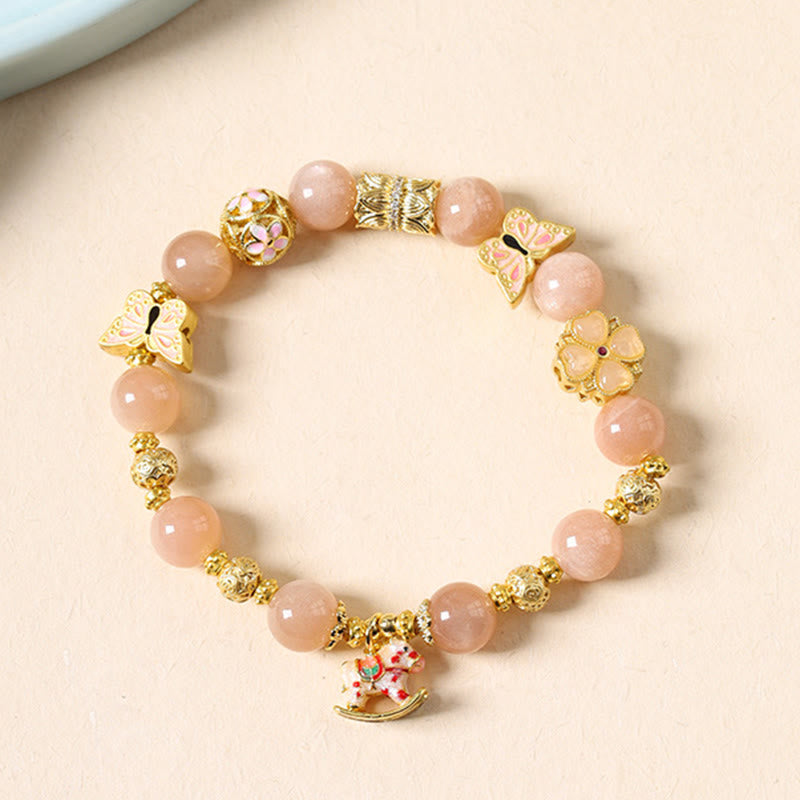 Buddha Stones午年 南 赤瑪瑙 太陽石 トルマリン成就のブレスレット - image 8