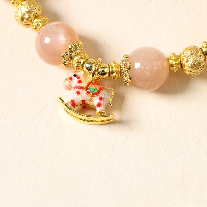 Buddha Stones午年 南 赤瑪瑙 太陽石 トルマリン成就のブレスレット - image 13