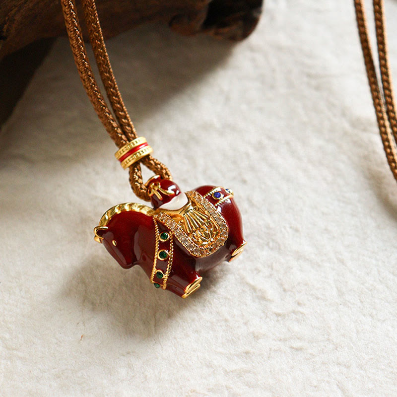 Buddha Stones午年 銅製 バランスネックレス ペンダント - image 2