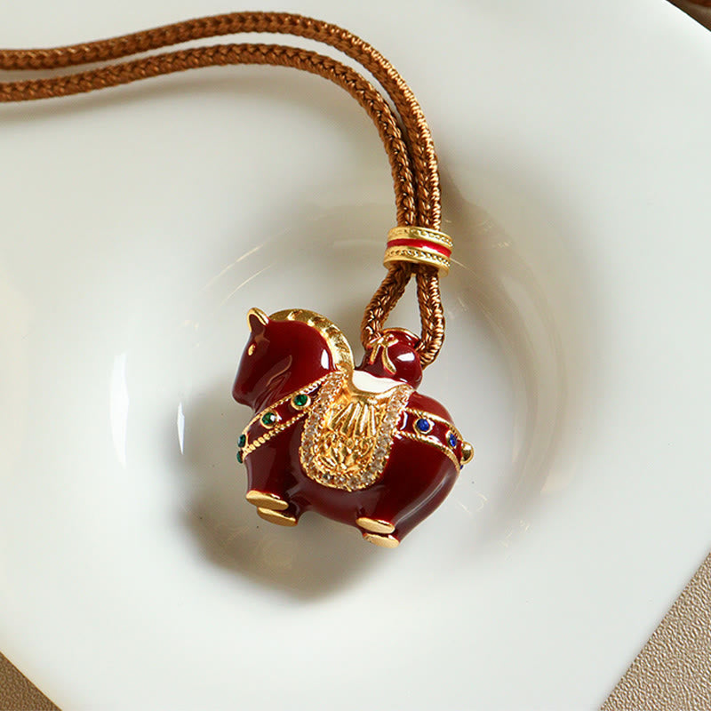 Buddha Stones午年 銅製 バランスネックレス ペンダント - image 3