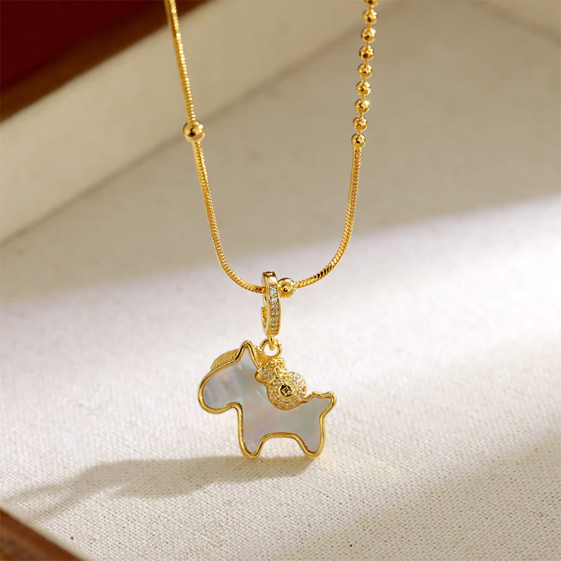 Buddha Stones午年用 銅製 幸運のネックレスペンダント - image 7