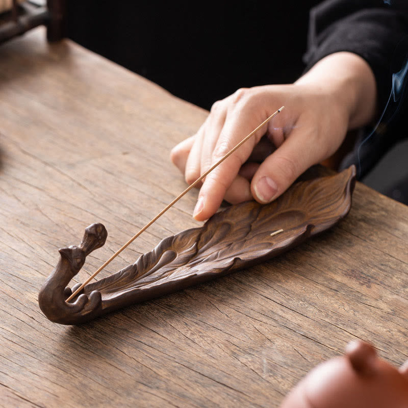 Buddha Stones孔雀型幸運繁栄家の装飾 香炉 - image 8