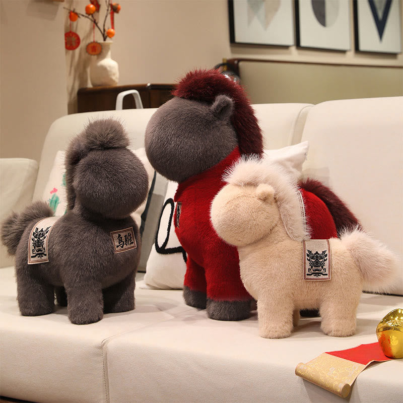 馬年刺繍入りBuddha Stones入り鞍パッドぬいぐるみホームデコレーション - image 11