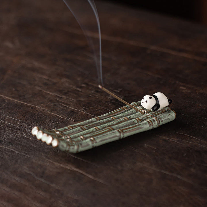 Buddha Stonesパンダホームデコレーション香炉 - お腹を下に寝かせたパンダ（13.6×4.1×1.9cm） - image 14