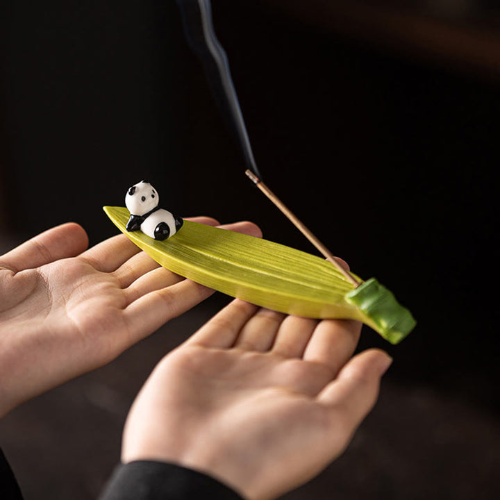 Buddha Stonesパンダホームデコレーション香炉 - image 6