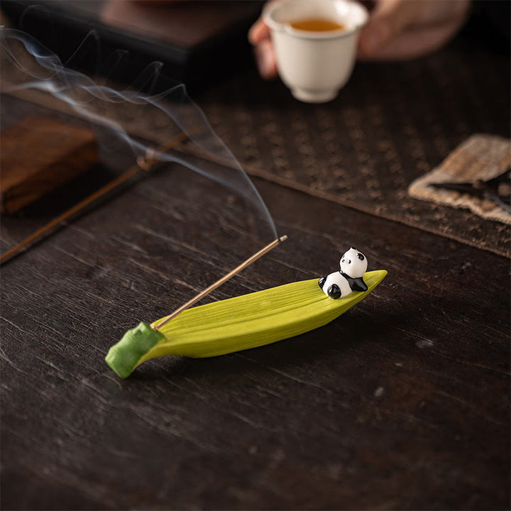 Buddha Stonesパンダホームデコレーション香炉 - image 5