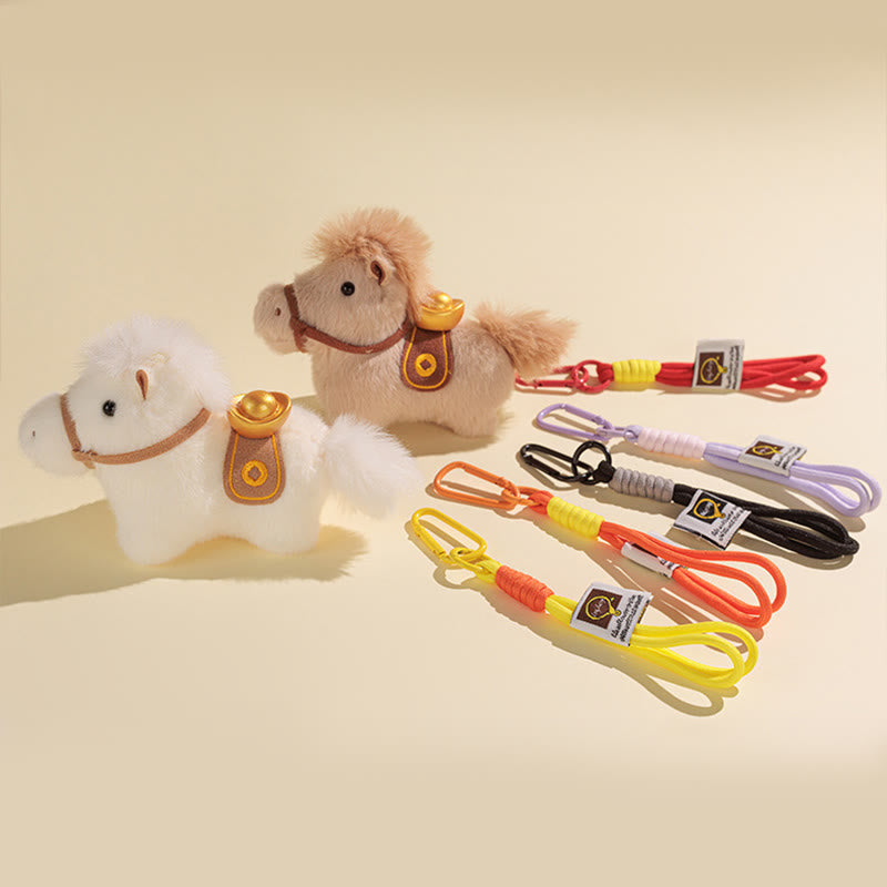 Buddha Stones午年 金塊 単色 ぬいぐるみ ポニー 吊り下げ装飾 - image 28