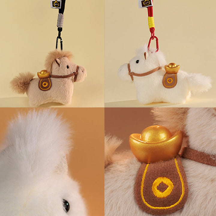 Buddha Stones午年 金塊 単色 ぬいぐるみ ポニー 吊り下げ装飾 - image 27