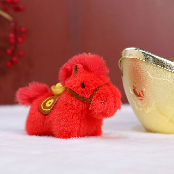 Buddha Stones午年 金塊 単色 ぬいぐるみ ポニー 吊り下げ装飾 - image 8