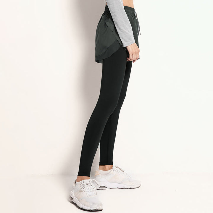 Buddha Stones 2 in 1 スポーツタイツ アウトドア フィットネス レディース レギンス ヨガパンツ - image 8