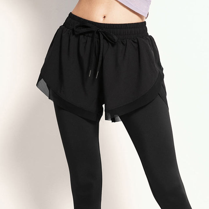 Buddha Stones 2 in 1 スポーツタイツ アウトドア フィットネス レディース レギンス ヨガパンツ - image 13