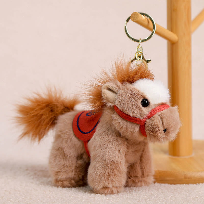 馬年用Buddha Stones　無地　かわいいぬいぐるみ　ポニー　吊り下げ飾り - タンホースバックル - image 4