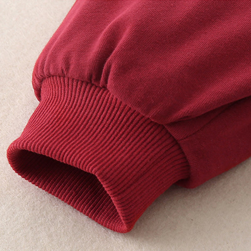 Buddha Stones 2点セット 冬用 ウサギ ピーチ柄 ベビー 幼児 男の子 コットン 長袖 タンスーツ 伸縮性ウエスト パンツ ポケット付き 衣装セット - image 17