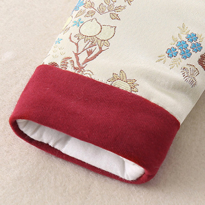 Buddha Stones 2点セット 冬用 ウサギ ピーチ柄 ベビー 幼児 男の子 コットン 長袖 タンスーツ 伸縮性ウエスト パンツ ポケット付き 衣装セット - image 11