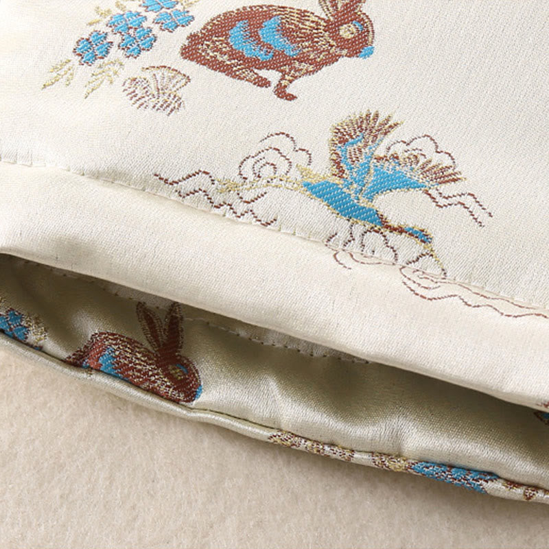 Buddha Stones 2点セット 冬用 ウサギ ピーチ柄 ベビー 幼児 男の子 コットン 長袖 タンスーツ 伸縮性ウエスト パンツ ポケット付き 衣装セット - image 9