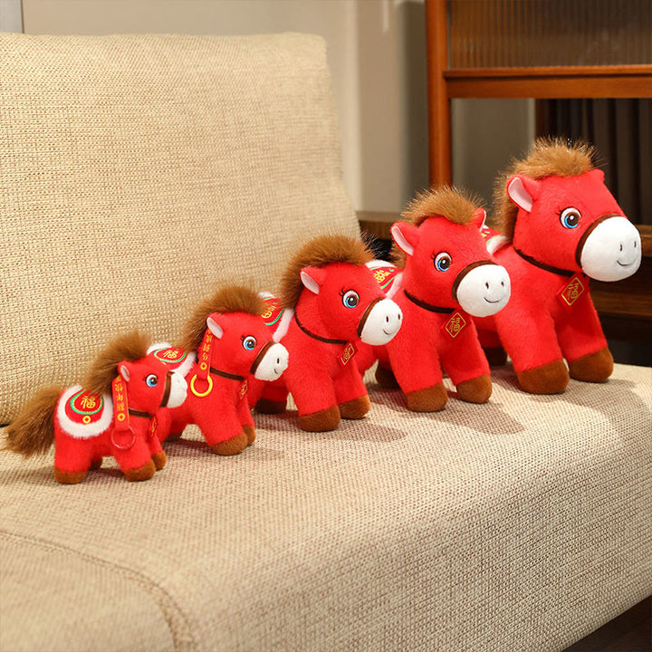 Buddha Stones 午年福キャラクターぬいぐるみ馬豊かさ幸運繁栄ホームデコレーション - image 5