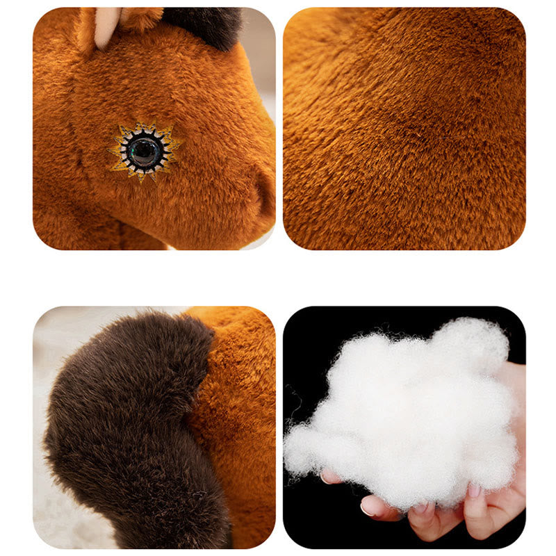 Buddha Stones 午年 ぬいぐるみ ポニー ぬいぐるみ 室内装飾 - image 3