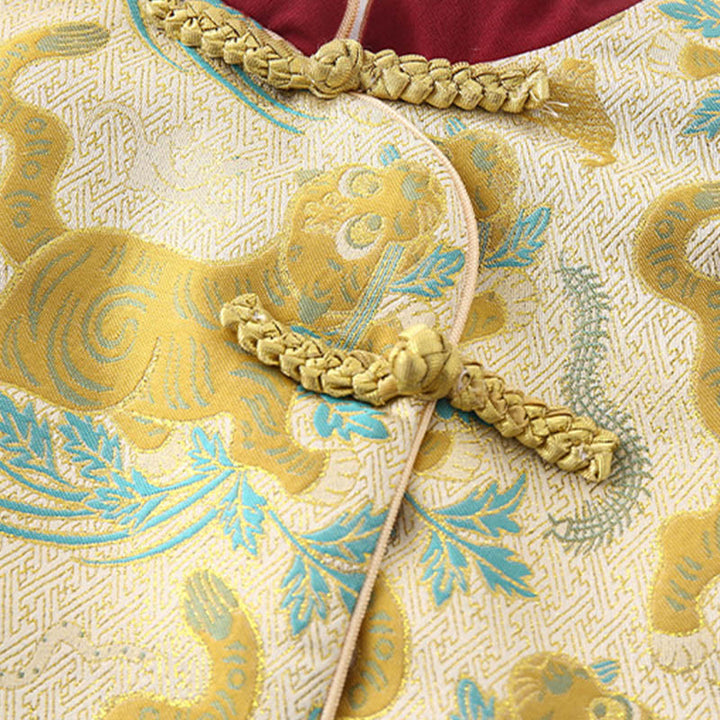 Buddha Stones 2点セット 冬 かわいい タイガーデザイン ベビー 幼児 男の子 コットン 長袖 タンスーツ 伸縮性ウエスト パンツ ポケット付き 衣装セット - image 8