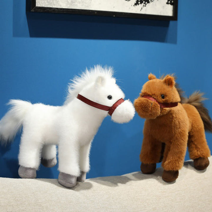 Buddha Stones 馬年 かわいい 無地 ポニー ぬいぐるみ豊かさ家の装飾 - image 12