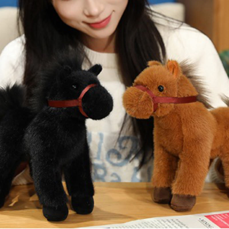 Buddha Stones 馬年 かわいい 無地 ポニー ぬいぐるみ豊かさ家の装飾 - image 13